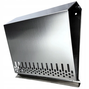 Czerpnia powietrza ścienna kratka wentylacyjna fi 160 kolor: INOX