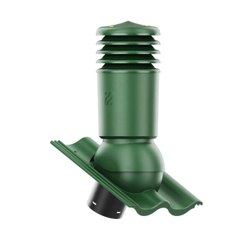 Kominek wentylacyjny IZOLOWANY do dachówki PALEMA JASNOZIELONY/OLIWKOWY fi125