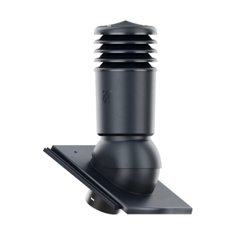 Kominek wentylacyjny IZOLOWANY do dachówki TEVIVA SZARY KRYSZTAŁ CISAR fi125