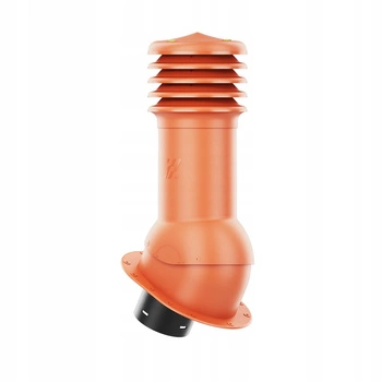 Kominek wentylacyjny WYRZUTNIA do pokryć płaskich CEGLASTY fi150