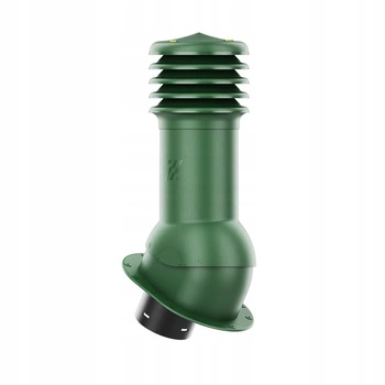 Kominek wentylacyjny WYRZUTNIA do pokryć płaskich ZIELONY fi125