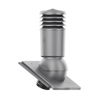 Kominek wentylacyjny IZOLOWANY do dachówki PLANUM CIEMNOSZARY fi125