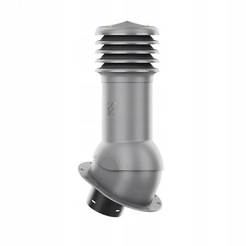 Kominek wentylacyjny WYRZUTNIA do pokryć płaskich GRAFITOWY fi125