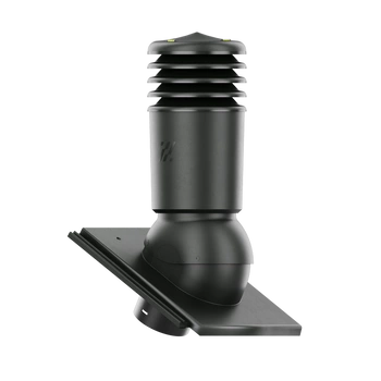 Kominek wentylacyjny IZOLOWANY do dachówki TEVIVA GRAFITOWY CISAR fi125