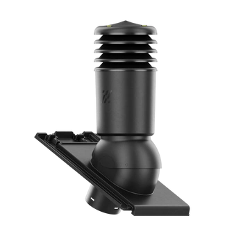 Kominek wentylacyjny IZOLOWANY do dachówki SIMPLA ANTRACYT/CZARNA ANGOBA fi150