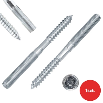 Szpilka dwustronna gwint do drewna metryczny | 1szt. | M8x300 mm