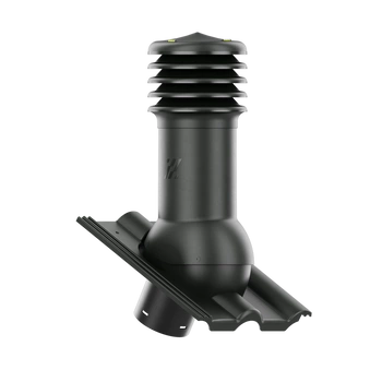 Kominek wentylacyjny do dachówki ROMAŃSKA GRAFITOWY LUMINO/CISAR fi125