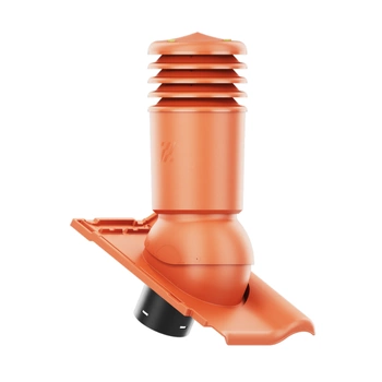 Kominek wentylacyjny IZOLOWANY do dachówki ALEGRA 9 CZERWIEŃ fi125