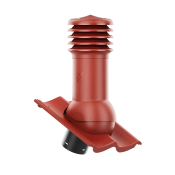 Kominek wentylacyjny do dachówki GOTEBORG CIEMNOCZERWONY fi125