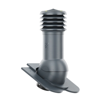 Kominek wentylacyjny do dachówki KARPIÓWKI CIEMNY GRAFIT RAL 7016 fi125