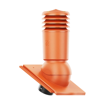 Kominek wentylacyjny IZOLOWANY do dachówki KAPSTADT PLANAR CZERWONY fi125