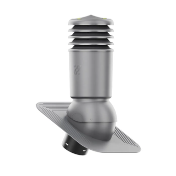 Kominek Wentylacyjny IZOLOWANY WYRZUTNIA fi125mm pod gont/pape GRAFIT RAL 7024