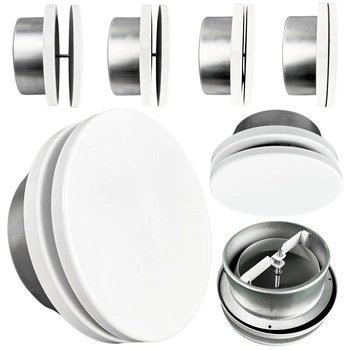 ANEMOSTAT nawiewno wywiewny tłumiący fi125 + ramka montażowa