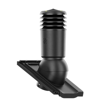 Kominek wentylacyjny IZOLOWANY do dachówki KODA ANTRACYT/CZARNA ANGOBA fi125