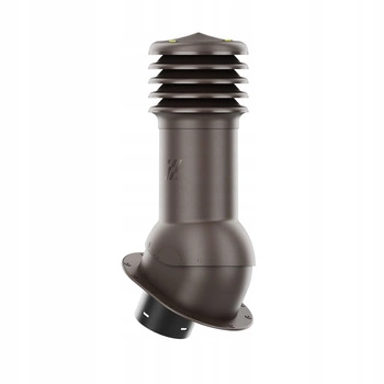 Kominek wentylacyjny WYRZUTNIA do pokryć płaskich C. BRĄZ fi150