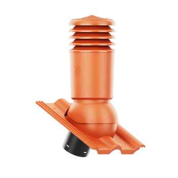 Kominek wentylacyjny IZOLOWANY do dachówki ROMAŃSKA CEGLANY LUMINO/CISAR fi125