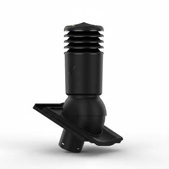 Kominek wentylacyjny IZOLOWANY do dachówki STODO/CONTITION 12 CZARNA ANGOBA/GLAZURA AMADEUS CZARNA fi125