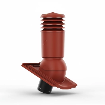 Kominek wentylacyjny IZOLOWANY do dachówki STODO/CONTITION 12 GLAZURA BRĄZ KASZTAN fi150