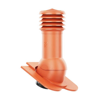 Kominek wentylacyjny do dachówki KARPIÓWKI CEGLASTY RAL 8004 fi150