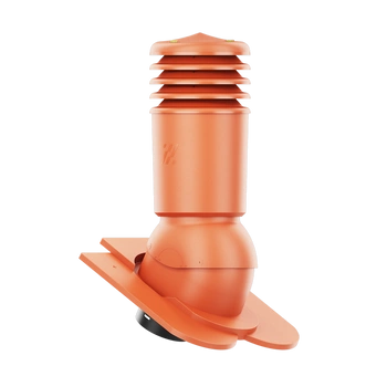 Kominek wentylacyjny IZOLOWANY do dachówki KARPIÓWKI CEGLASTY RAL 8004 fi150