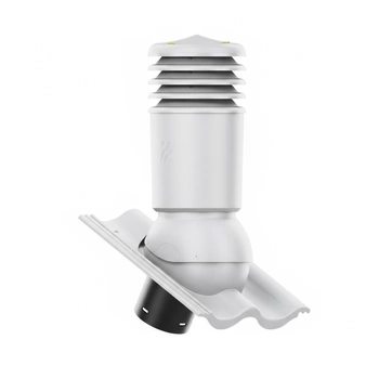 Kominek wentylacyjny IZOLOWANY do dachówki PALEMA SZARY fi150