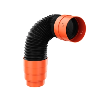 Rura przyłączeniowa do WYRZUTNI kominków wentylacyjnych fi150 dł. 60cm + REDUKCJA 150/125mm 