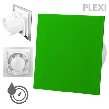 Wentylator łazienkowy dRim fi125 (HS+TS) + FRONT PP Zielony