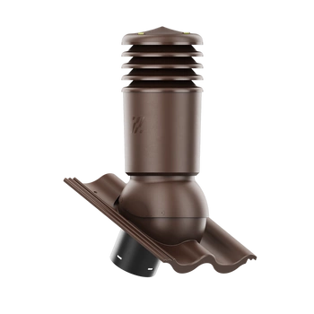 Kominek wentylacyjny IZOLOWANY do dachówki CELTYCKA BRĄZOWY fi150