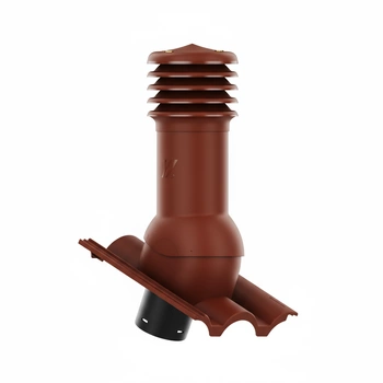 Kominek wentylacyjny do dachówki TAUNUS PFANNE (GRECKA)/ TERRAN DANUBIA KASZTANOWY fi150