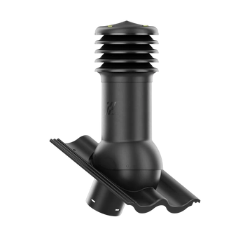 Kominek wentylacyjny do dachówki PALEMA CZARNY/GRANITOWY fi150